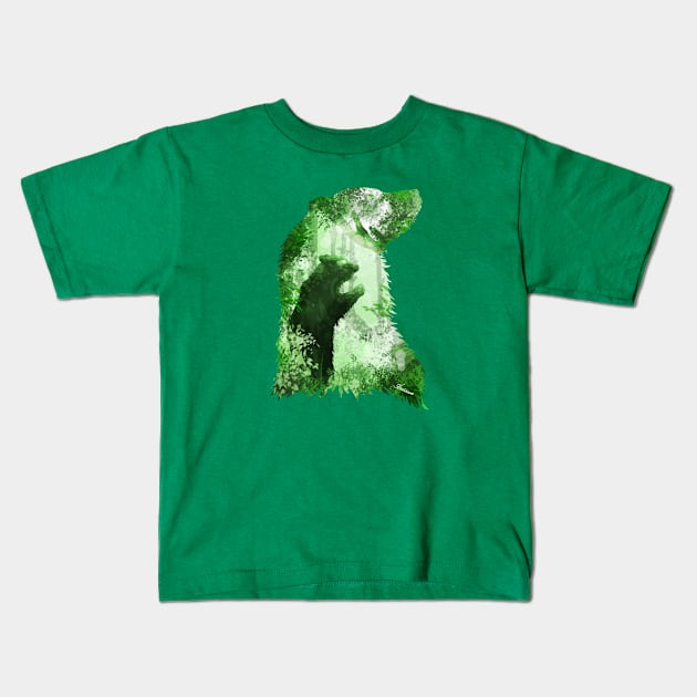 Evergreen Bear Kids T-Shirt by DVerissimo